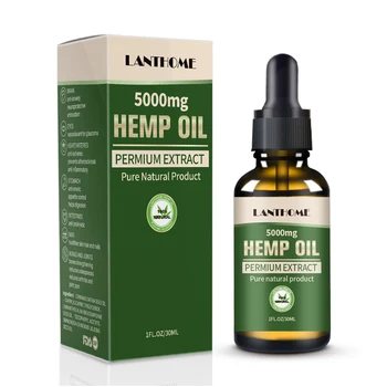 

30ml 100% Organic Hemp CBD Oil 5000mg Bio-active Hemp Seeds Oil Extract Drop for Pain Relief Reduce Anxiety Better Sleep Essence