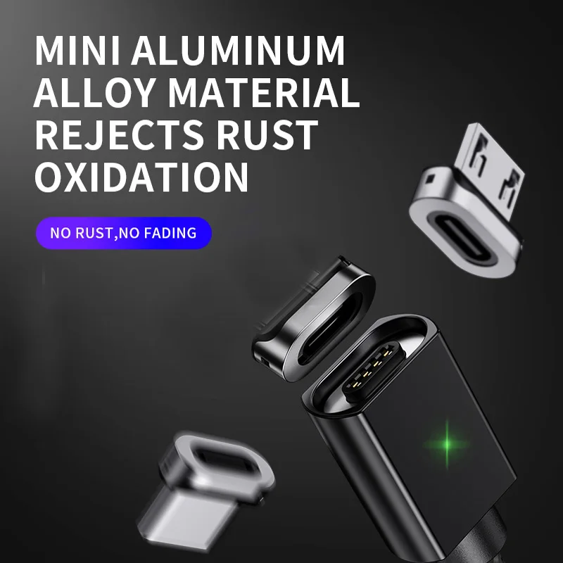 Магнитный Micro USB кабель для телефона для samsung, кабель для быстрой зарядки и передачи данных, Магнитный зарядный кабель usb type C 3A, кабель для мобильного телефона