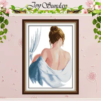 

Free Ship 11CT 14CT Bathing Patterns Counted Cross Stitch wholesale Cross Stitch Sets Embroidery Kits Wall Home Decor Needlework