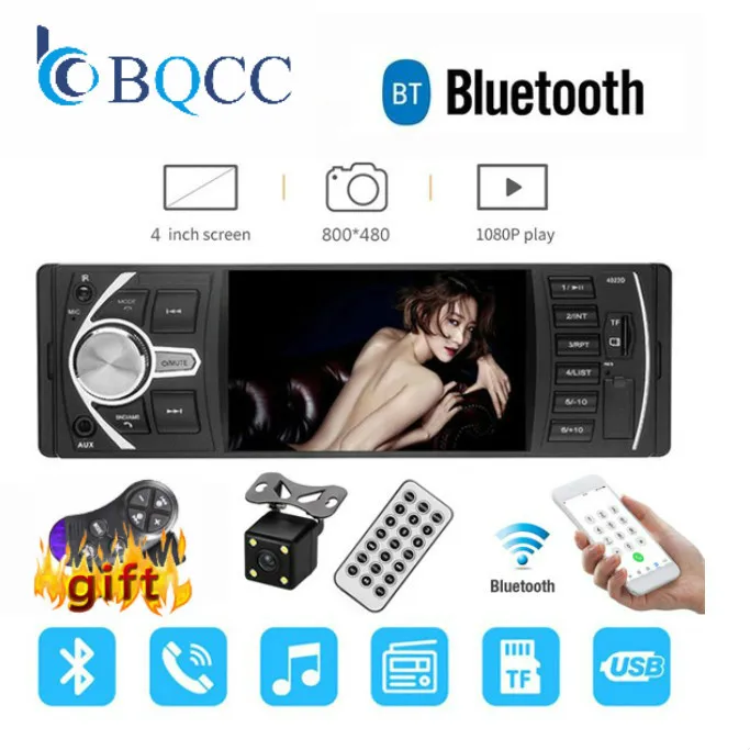 " HD Автомобильный fm-радио MP5 плеер с Bluetooth Реверсивный многофункциональный стерео сабвуфер Авторадио 1DIN