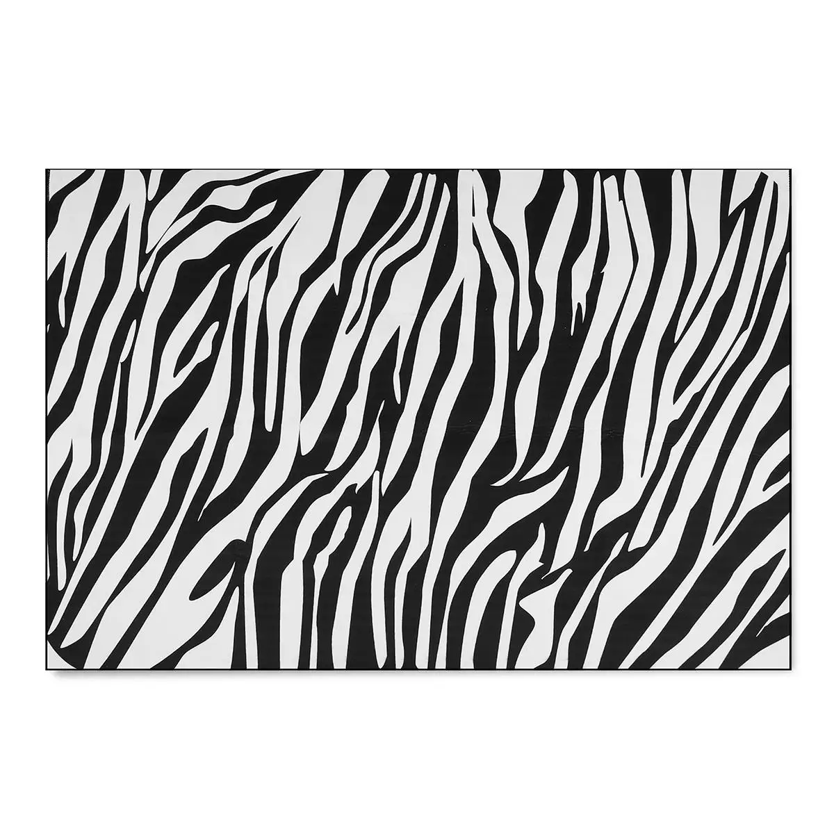 Zebra Европейский фланелевый коврик в полоску, легко чистится, для гостиной, спальни, длинный ковер, зимние предметы домашнего обихода, 100X200/120X160 см - Color: Zebra