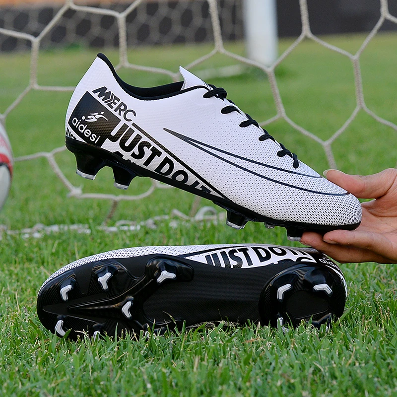 Футбольная обувь мужские футбольные бутсы для подростков Высокие Топы