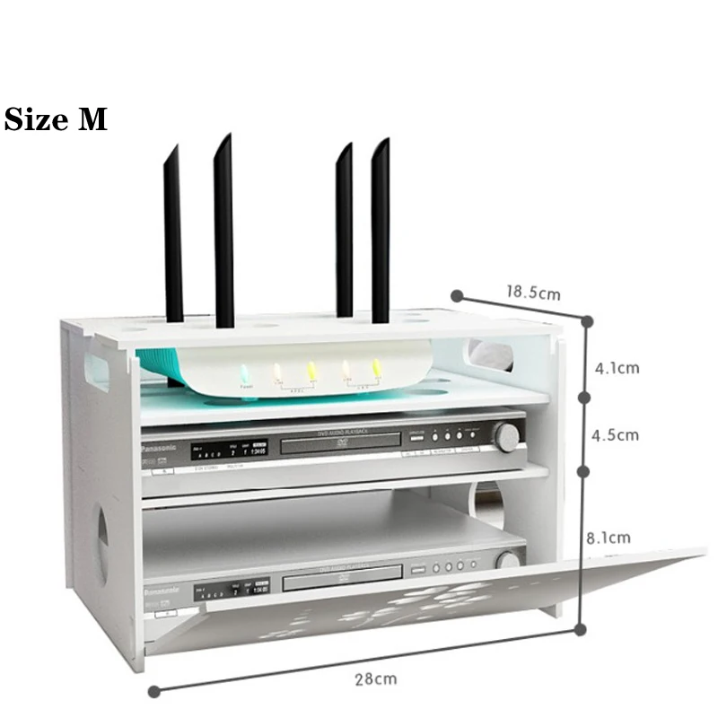 Smile-Cat-Pattern-Wireless-Wifi-Router-Box-PVC-Wall-Shelf-Hanging-Plug-Board-Bracket-Storage-Box(6)
