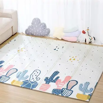 

1pc Foam Floor Mat Creeping Mat Household Soft Climb Mat Cushion Pattern Splicing Mat(Cactus + Pathway Pattern Assorted Color)
