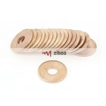 

20 Pcs 6mm ID 1.5mm Thickness Copper Flat Washer Seal Gasket Fastener 6x18x1.5mm