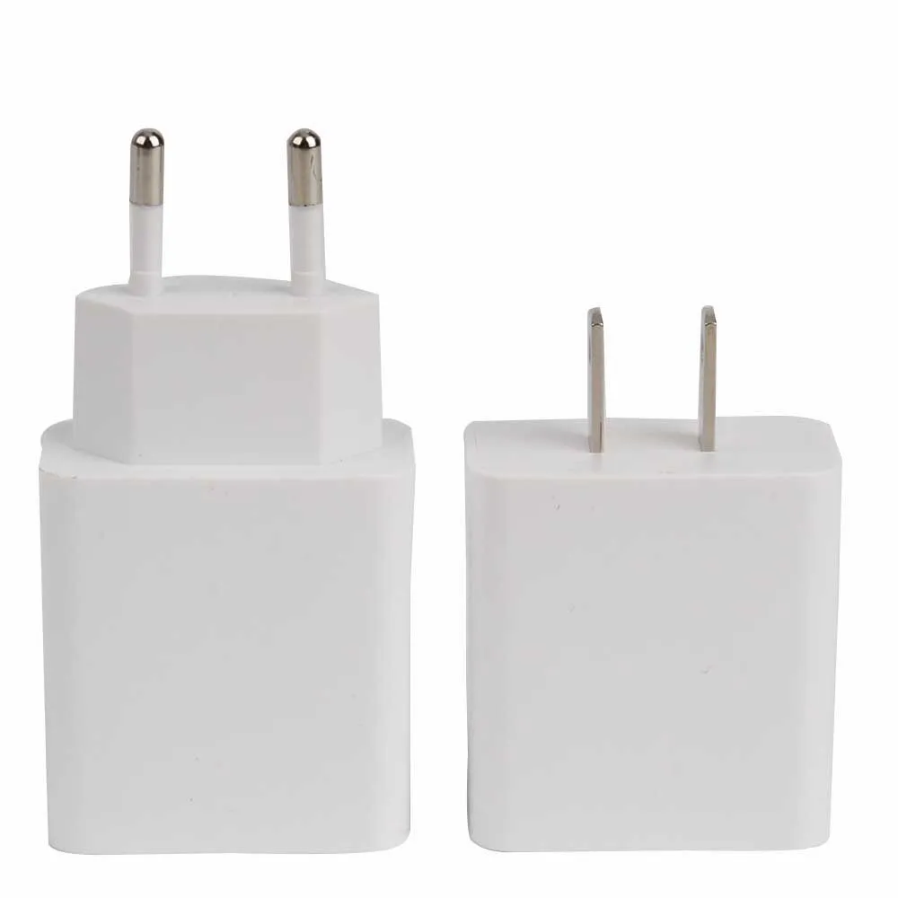 Смарт USB зарядное устройство двойной USB светодиодный цифровой зарядный адаптер для iPhone samsung Xiaomi EU/US Plug настенные зарядные устройства для путешествий для телефона - Цвет: White