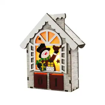 

LED Wooden Village Candy House Light Up Christmas Decoration Ornament DIY