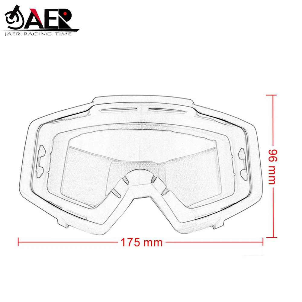 JAER бренд мотокросса мотоцикл очки ATV внедорожный велосипед грязи пылезащитные гоночные очки анти ветрозащитные очки MX очки