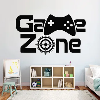 

Gamer Wall Decal Game Zone Wall Decor Video Vinyl Wall Stickers for Kids Rooms Removable Home Decoration Art Mural 3011