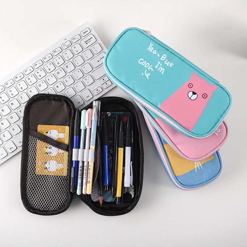 

Korean-style Stationery Large-Volume Pencil Case Student Bag Stationery Oxford Cloth Pencil Case Men's And Women's Creative Mult