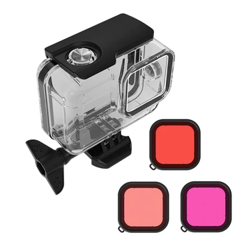 

for GoPro Hero 8 Sports Camera Diving Protection Case Filters for Gopro8 Black Diving Camera Camcorder Protective