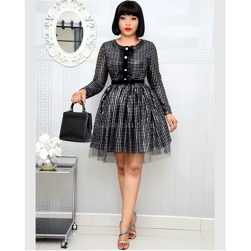 Платья в африканском стиле для женщин офисное платье трапециевидной формы с