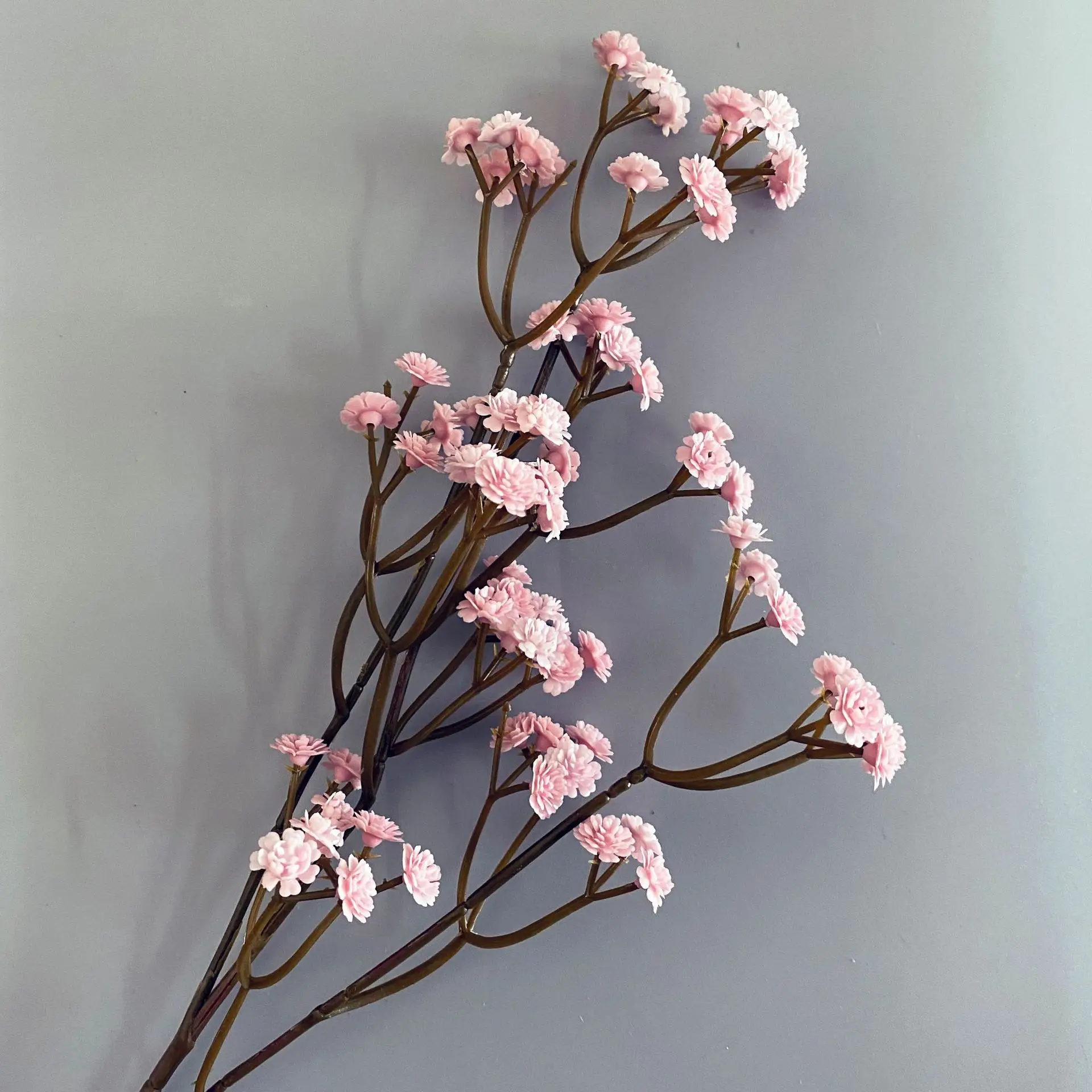 Autumn Color Soft Rubber Gypsophila Bouquet - Pack of 81 High-Quality Small Flowers