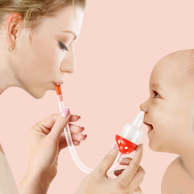 Baby Nose Cleaner Snot Nasal Suction Device Newborn Aspirator Safe Nursing Care Soft Silicone