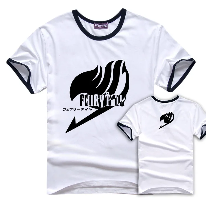 

Fairytail Guild Logo Anime Half Sleeve Fairy Tail T-shirt Summer Men'S Wear Couple Clothes-Short Sleeve