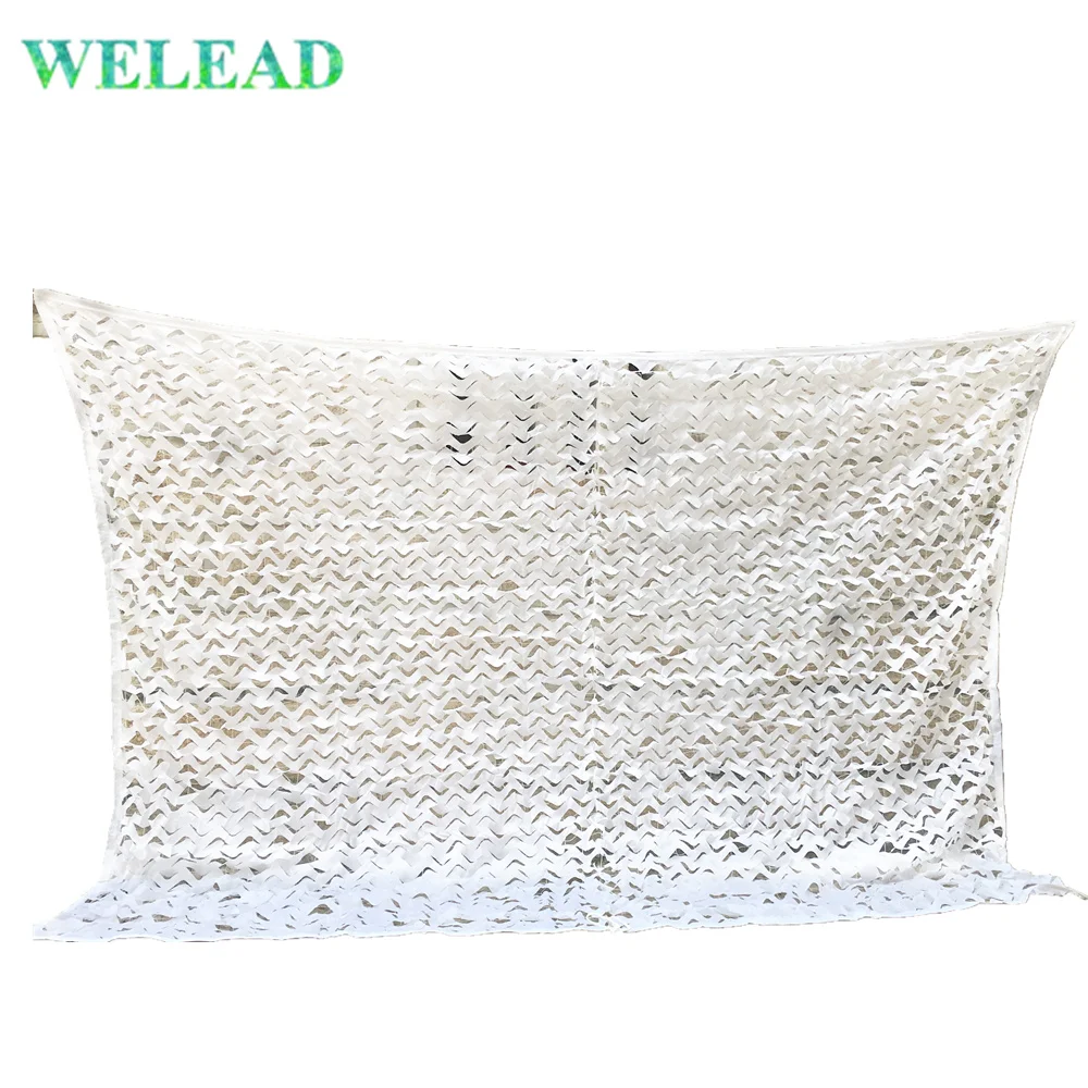 WELEAD 2 5 м Военная камуфляжная сетка белая усиленная для украшения сада Защита от