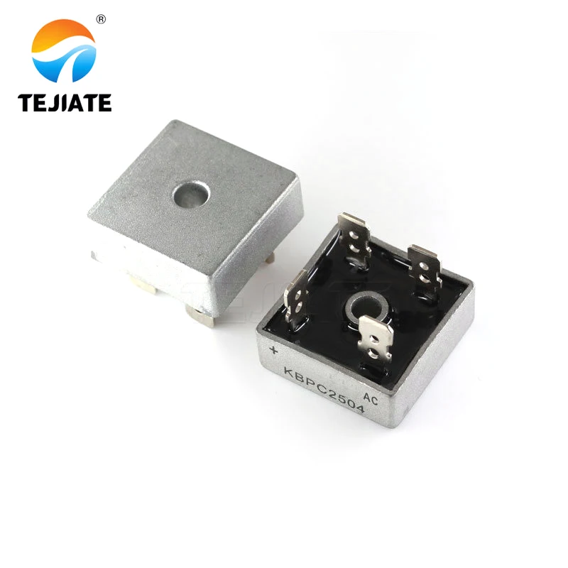 2Pcs Kbpc2504 Ponte Raddrizzatore A Diodi 25A 400 V Kbpc 2504 Monofase Onda Intera 25 Amp 400 Volt Elettronico Del Silicone