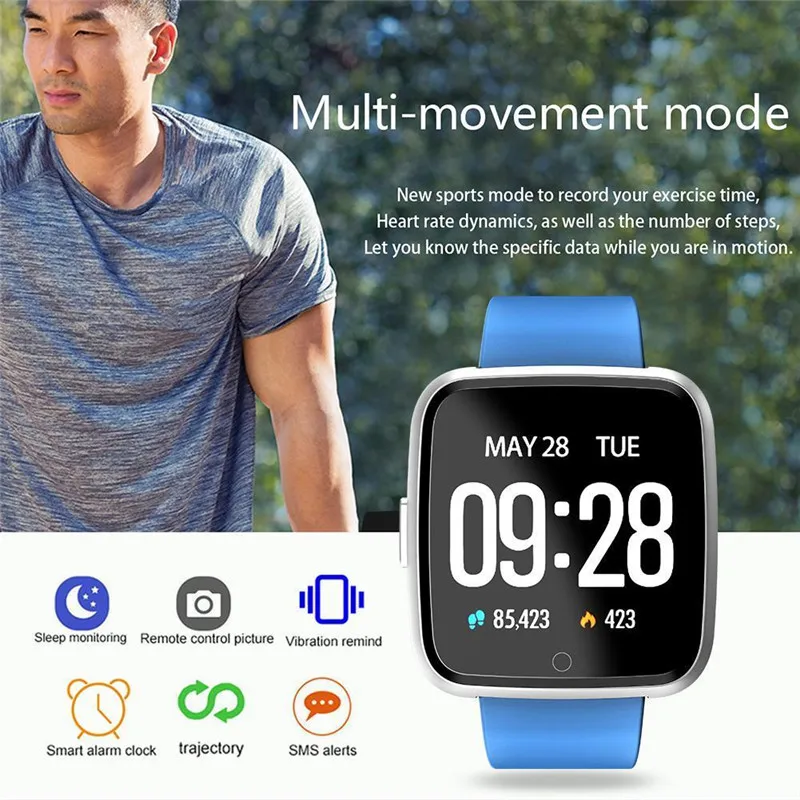 Y7 Bluetooth Смарт часы Фитнес Сна спортивный трекер несколько видов спорта напульсники Водонепроницаемые многофункциональные умные часы
