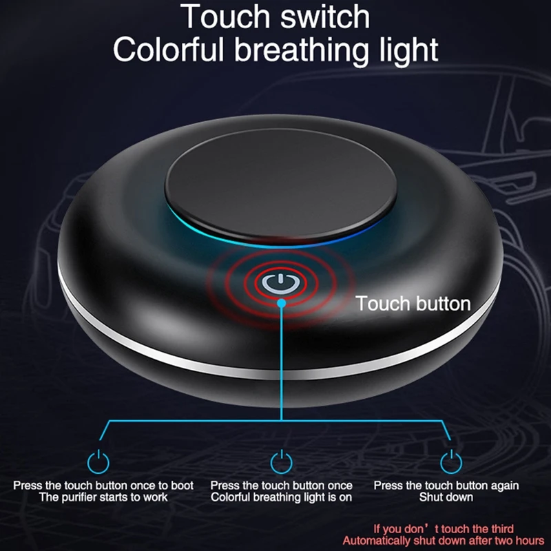 Автомобильный многофункциональный очиститель воздуха аромат Анион Usb зарядка автомобильный кислородный бар освежитель воздуха с 4 шт ароматерапии таблетки