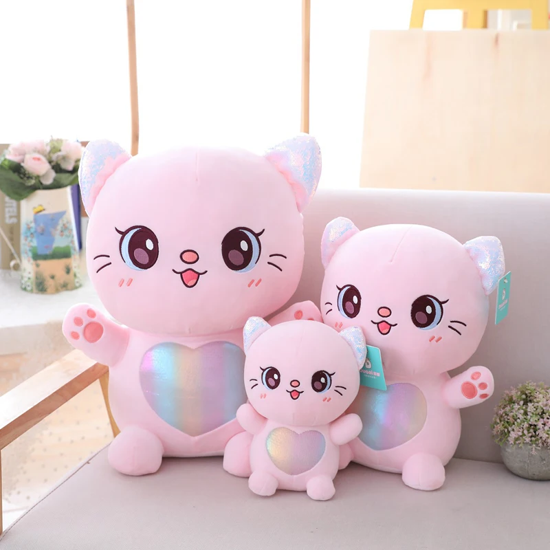 

New Mermaid Style Cat Plush Toy Children's Toys Soft Down Cotton Padded Toy Gift Children's Room Decoration