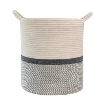 

Portable Storage Basket Birthday Gift Package Sundries Baby Diaper Travel Large Capacity Cotton Rope Home Clothes Organizer