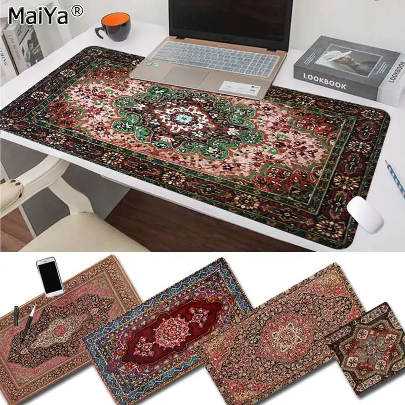 Maiya Слип PC персидский мини тканый коврик игровой плеер стол ноутбук резиновый коврик для мыши большой коврик для мыши клавиатуры коврик