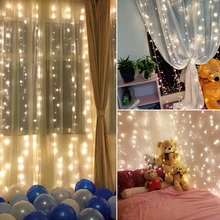3*3 м 300 светодиодный светильник-гирлянда в виде сосульки, Рождественский Сказочный светильник, уличный светодиодный светильник в виде гирлянды для свадебной вечеринки, светодиодный светильник, украшение