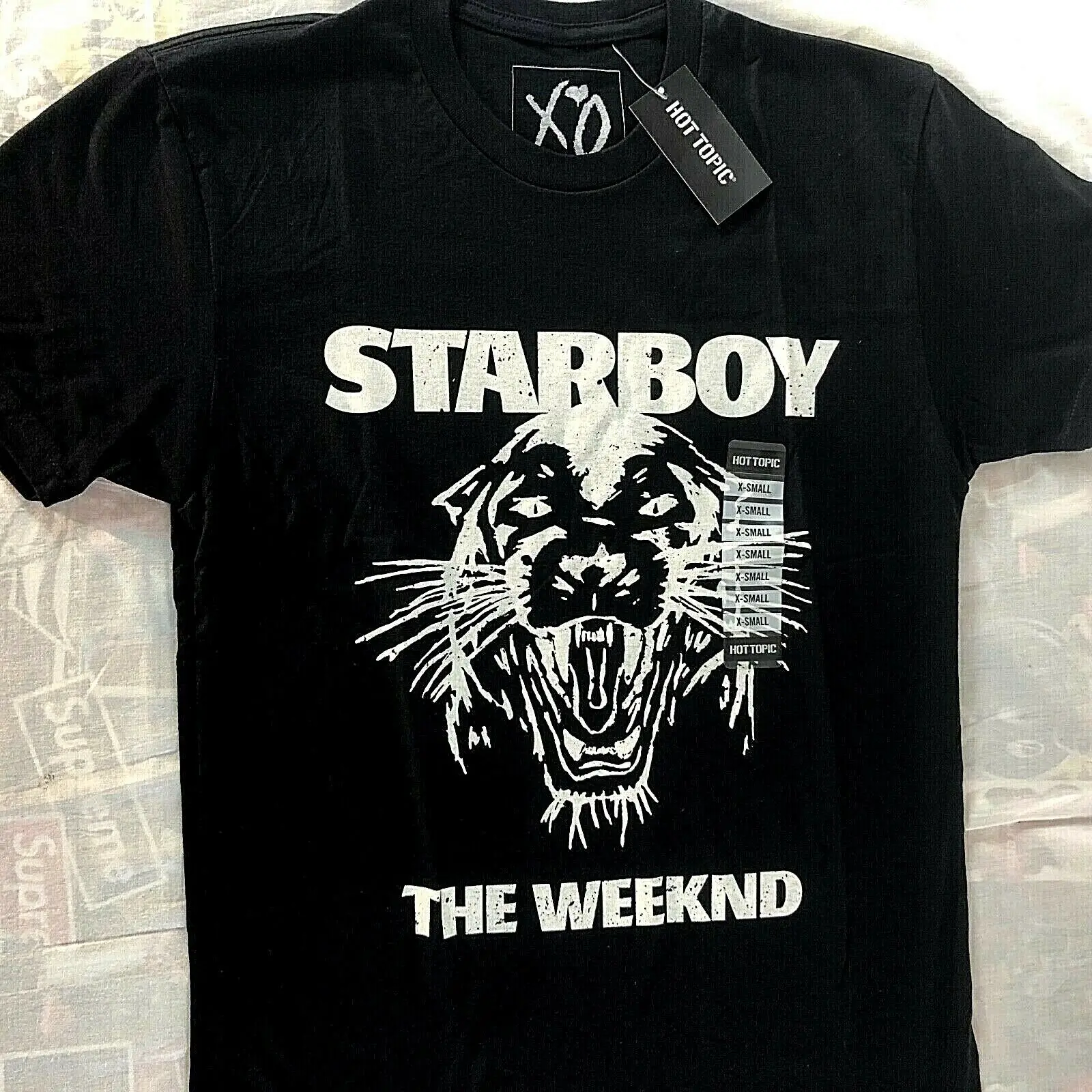 Официальный THE WEEKND Starboy XO Футболка мужская Размеры XS футболка с тигром черный NWT