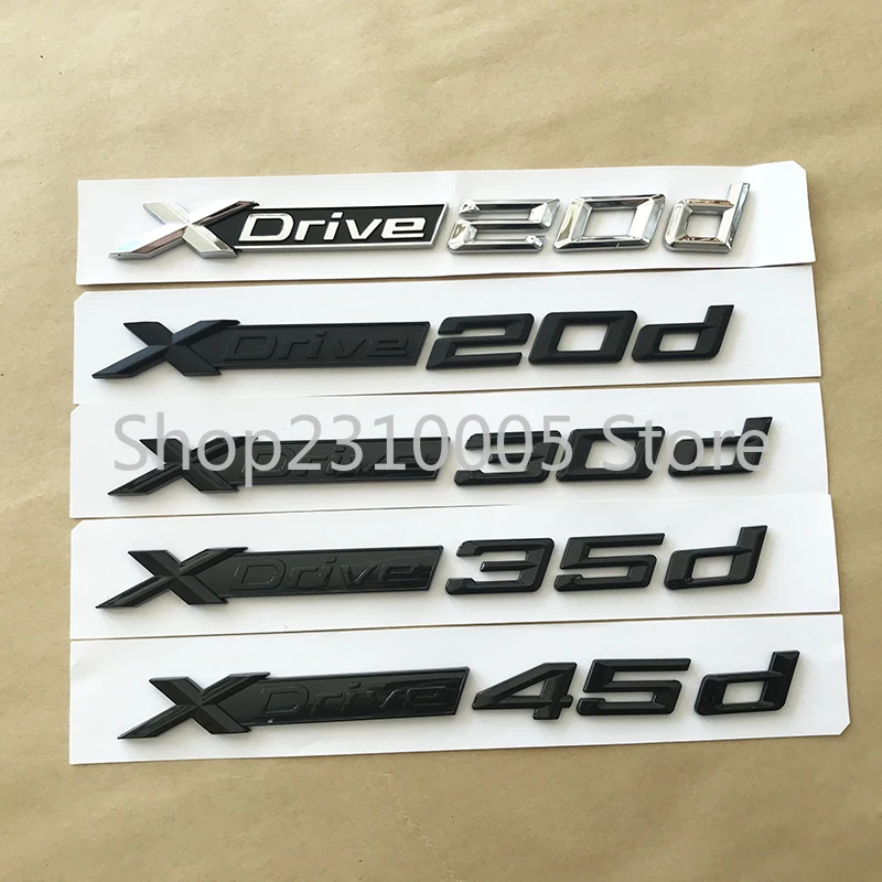 Полностью глянцевый черный XDrive 20d 25d 30d 35d 40d 45d 50d 20i 25i 28i 30i 35i 40i 50i значок с | Отзывы и видеообзор
