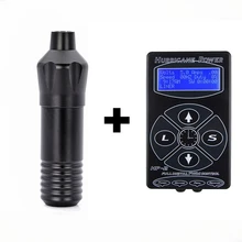 Высокое качество татуировки Вращающаяся ручка Гибридный постоянный тату машинка для макияжа Мощный Тихий мотор питания