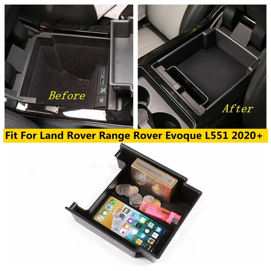 Car Central Armrest Storage Box Container Glove Organizer Case For Land Rover Range Evoque L551