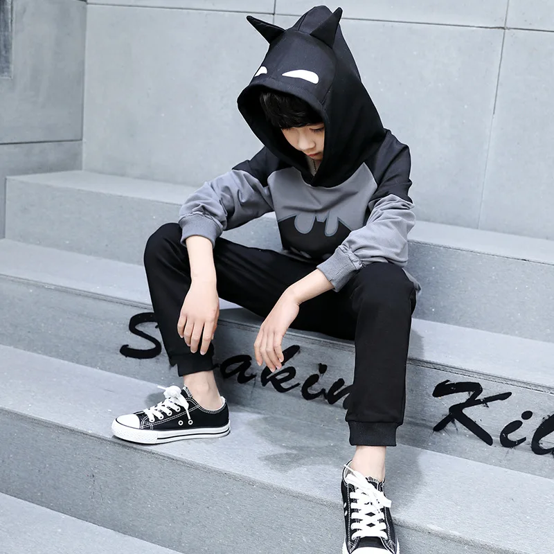 

BOY'S 2018 Autumn New Style Two-Piece Set Batman Set Spring And Autumn Boy Long Sleeve Big Boy Childrenswear Fashion