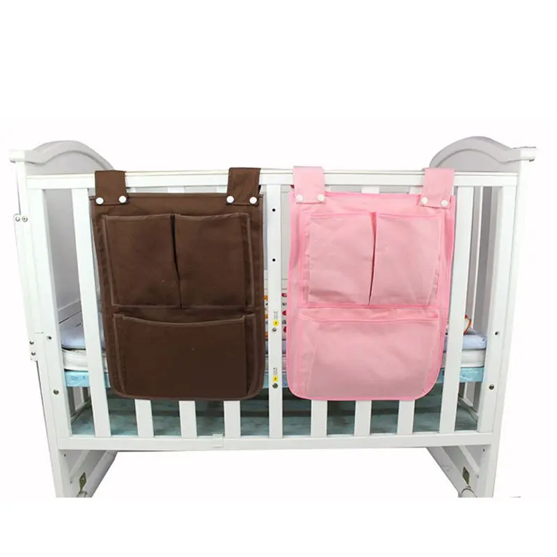 Мультяшная Подвеска для детской комнаты, сумка для хранения, карман для пеленок для новорожденных, Комплект постельного белья для детской кроватки, органайзер для детской кроватки 45*35 см