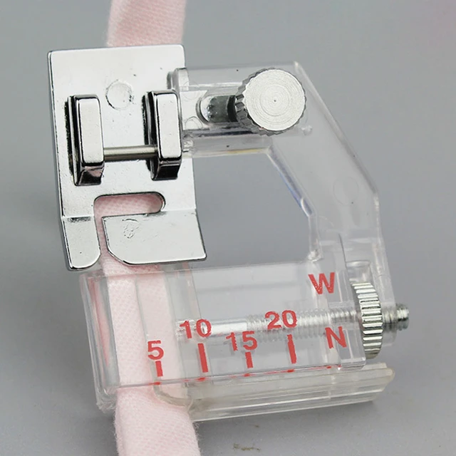 1Pcs Adjustable Bias Tape Binding Foot Snap On Presser Foot 6290 For  Brother and Most of Low Shank Sewing Machine Accessories - AliExpress