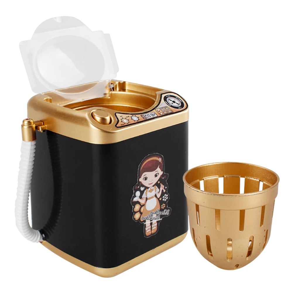 Drain Basket Rotating Makeup Brush Kids Washing Machine Laundry Battery Operated Mini Electric Portable Durable Furniture Toys