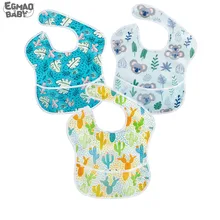 Одежда для новорожденных, Детский комбинезон для мальчиков и девочек, Водонепроницаемый ТПУ стирать пятна и сопротивление запахам Платочек-слюнявчик нагрудник мягкие детские еде нагрудник