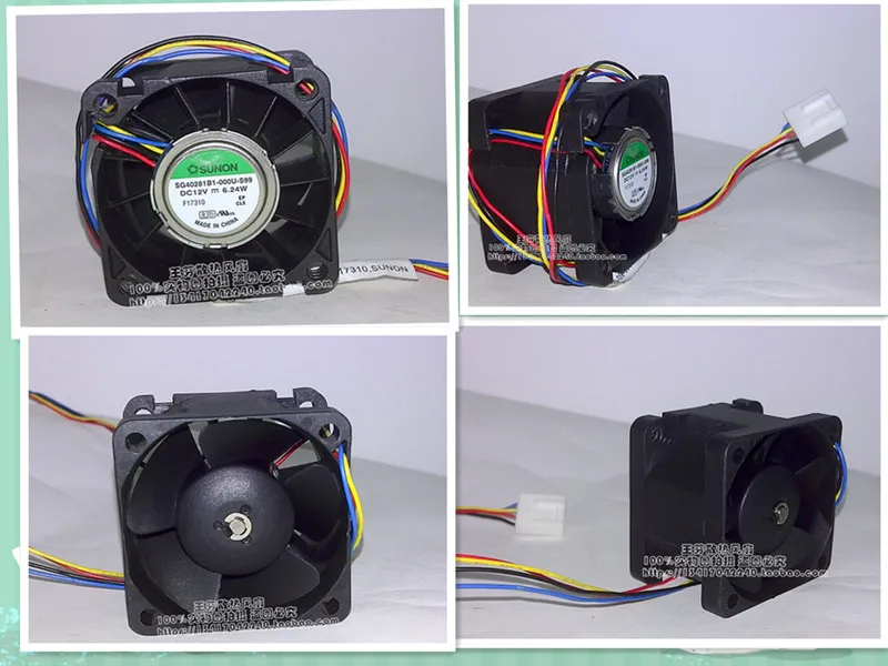 SUNON SG40281B1-000U-S99 DC 12V 6 24 W 40x40x28mm 4-проводной вентилятор охлаждения сервера |