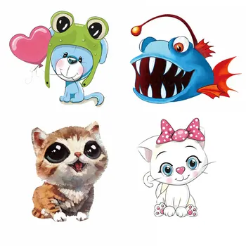 

ZOTOONE Cute Cartoon Animal stickers for iron transfer clothes DIY accessory t-shirt dresses washable heat transfer