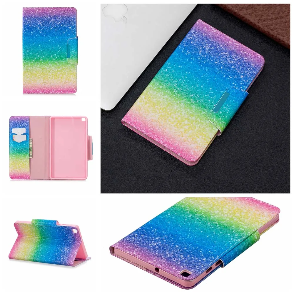 Case Кожаный чехол для samsung Galaxy Tab A 8,0 SM-T290 SM-T295 чехол для Galaxy Tab A 8,0 T290 T295 Чехол+ пленка+ ручка - Цвет: Case