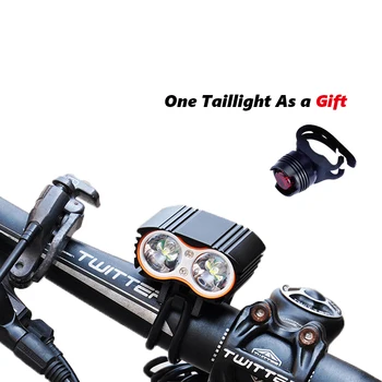 

Wasafire USB Bike Light LED 15000Lm Water Proof Headlight T6 Leds Cycling Lamp Lantern Flashlight With Free Tail light
