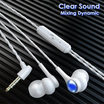 

Clear Sound Mixing Dynamic Headphones Android Mobile Phone Headset 3.5MM In-Ear Wired Earphone for Samsung LG Headphone Earbuds