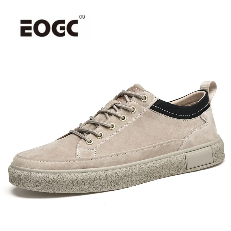 

Suede Leather Shoes Men Anti-slip Resistent Lace Up Casual Shoes Flats Quality Outdoor Walking Men Shoes Zapatos Hombre