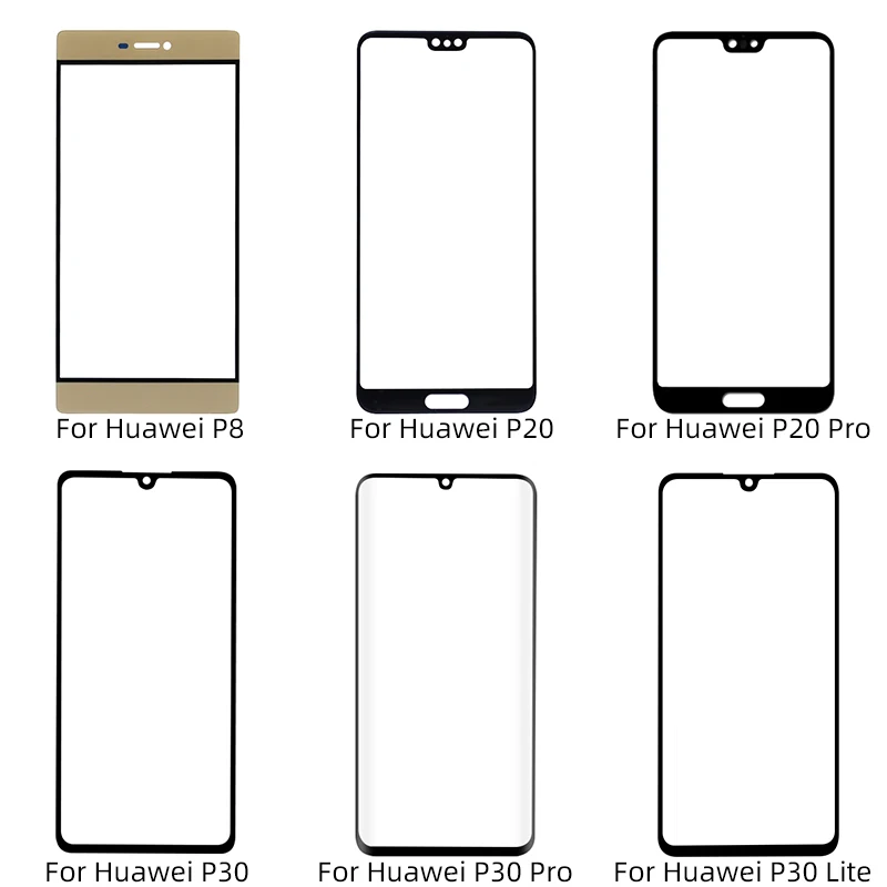 

Netcosy For Huawei P8 P20 P20Pro P30 P30Pro P30Lite Front Outer Glass Lens Cover replacement For Huawei P20 P30 Lcd glass