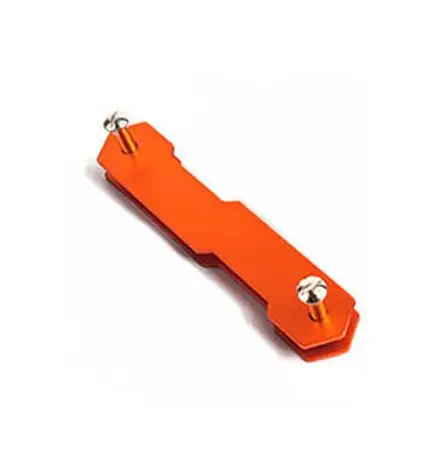 EDC Key Organizer Clip Keys Smart Holder Folder Keys Wallet Housekeeper Keychain Flexible Key Holder Clip Orange