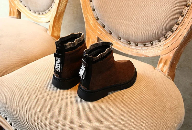 Kids Boots Baby Girls Warm Ankle Boots Children Casual Shoes Boys Brand Boots Fashion Black Boots Soft Boots School Boots Winter