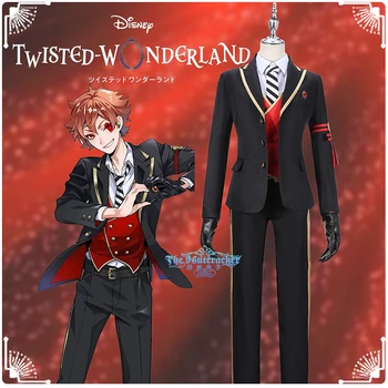 

[STOCK] Game Twisted-Wonderland Alice in Wonderland Ace Trappola JK Uniform Cosplay Costume Unisex Halloween Free Shipping 2020
