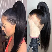 Прозрачные кружевные парики прямые 360 Синтетические волосы на кружеве al парик бразильский 13x6 Синтетические волосы на кружеве человеческих волос парики Full HD пленка Боб Dolago волосы Remy