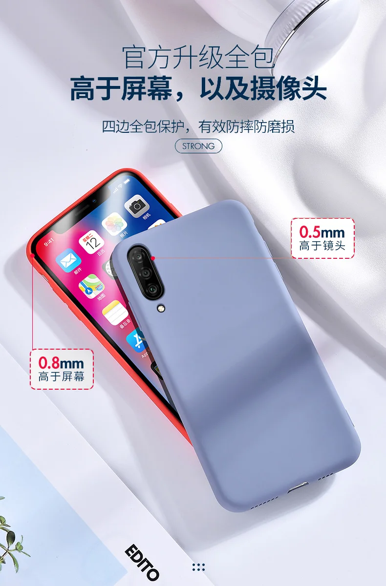 Для Xiaomi Mi A3 чехол ZROTEVE мягкая кожа сенсорная крышка жидкий силиконовый чехол s для Xiaomi Mi A3 Lite A3Lite чехол для телефона