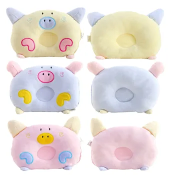 

Newborn Baby Shaping Pillow Sleeping Support Prevent Flat Head Cushion Plush Cartoon Shape Cute Soft Pillow GH