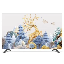 1"-80" 22 дюймов 75 дюймов экран lcd tv PC чехол декоративный капюшон занавеска пейзаж олень сосна водонепроницаемый